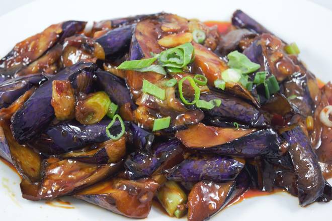 Eggplant with minced pork 鱼香茄子